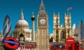 London Skyline Landmark Buildings Royalty Free Stock Photo